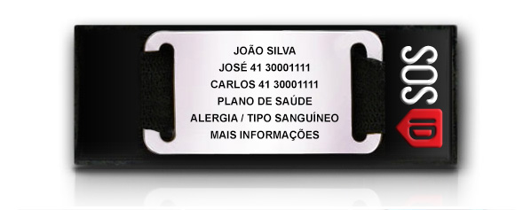 Velcro do SOSID Identificação e Segurança