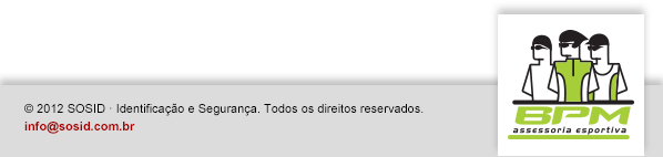 Rodapé do SOSID Identificação e Segurança